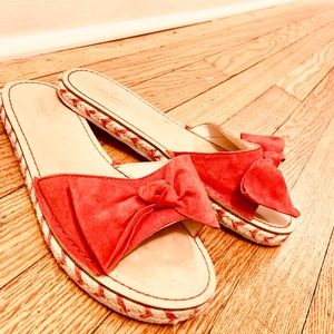 Designer women’s espadrille slides